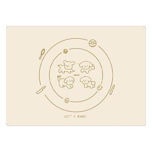 卡罗特揉面垫硅胶擀面垫食品级烘焙面板家用和面粉垫子擀面杖案板