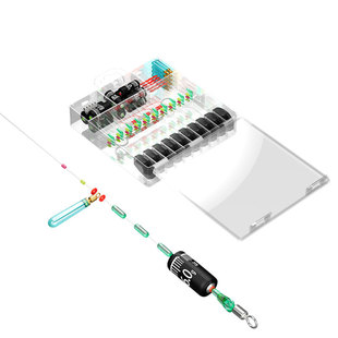 小凤仙路滑钓组套装全套太空豆滑漂线组配件矶钓夜光漂咬钩变色漂