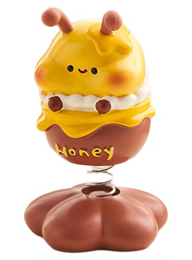 可爱卡通蜜蜂小摆件工位玄学好运