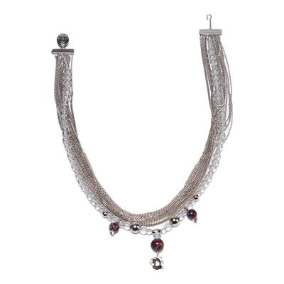 PUPILCASKET纯银多层次细闪项链