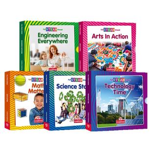 点读版 STEAM系列科普绘本 Full STEAM Ahead 科学 高新科技 工程建设 人文艺术 数学 英文原版儿童思维趣味主题阅读科普百科读物
