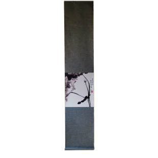 是名一鹿 ｜ 八大山人写意荷花卷轴日式简约装饰画禅意挂画