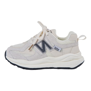 儿童n字运动鞋女童老爹鞋2025秋冬新款男童宝宝跑步鞋加绒二棉鞋