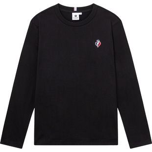 【网球】乐卡克法国公鸡春秋男女透气圆领长袖T恤