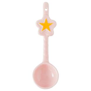 陶瓷星星勺子特别好看的咖啡勺少女心甜品勺小汤勺调羹儿童吃饭勺