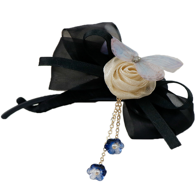 新中式蝴蝶结扭扭夹马尾夹