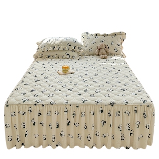 新款全棉纯棉床笠床罩夹棉床垫套罩防滑全包席梦思保护套加厚轻奢