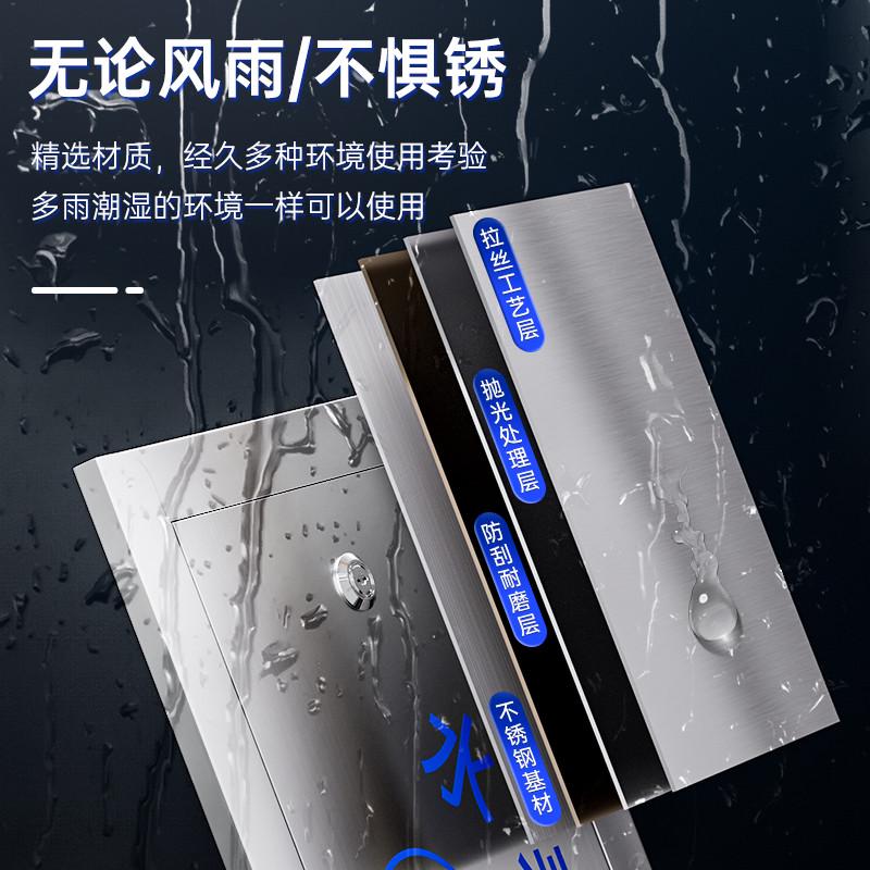 304不锈钢水表箱201加厚明装暗装水表户外家用自来水厂箱横竖箱