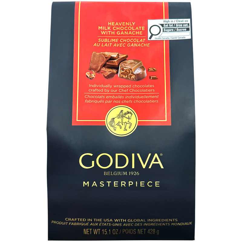 Godiva歌帝梵巧克力牛奶夹心块喜糖520礼物进口高端零食[临期]