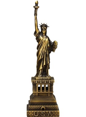 美国自由女神像节日风金属工艺品