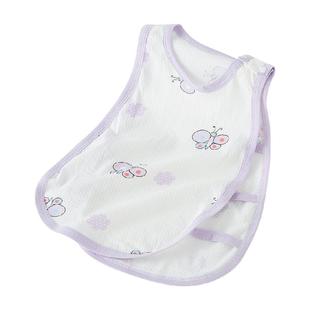 有吉小贝宝宝婴儿纯棉护肚琵琶背心新生儿无袖上衣男女童0-2岁