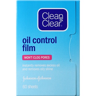 进口可伶可俐吸油纸面部清爽控油男女日本cleanclear蓝膜吸油面纸