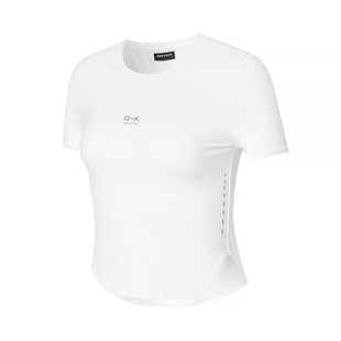 xexymix杰克茜女前胸印字圆摆短袖T恤短款修身圆领XTFST05J2