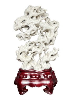 广西类太湖石天然原石瑞龙石灵璧奇中式客厅文房装饰小型摆件国风