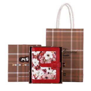 卡杰新款m5活页本迷你印花空白芯小手账本子高颜值少女心笔记本加厚盖章手帐照片收纳册大学生随身日记本定制