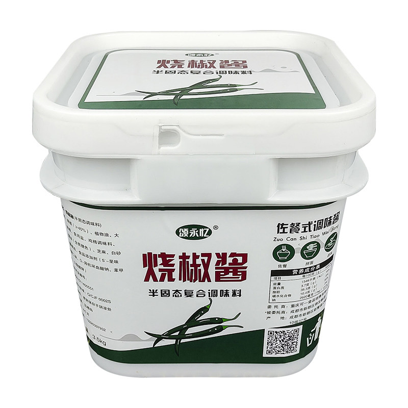 川娃子烧椒酱4kg商用大桶四川