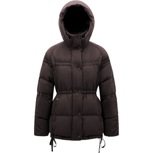 LINC金羽杰2025年冬季新款羽绒服连帽芭蕾感中长款羽绒服女3163