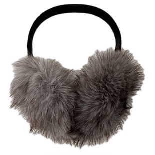 儿童耳暖冬季毛绒绒保暖简约纯色洋气韩系男童女童凹造型防风耳罩