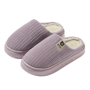 5双装棉拖鞋家用招待客人男女秋冬室内家居厚底加绒保暖拖鞋冬天6