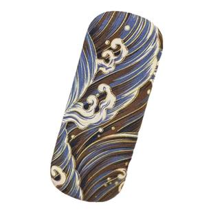 高颜值复古风眼镜盒国潮刺绣高级感近视眼镜收纳盒便携抗压墨镜盒