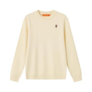 NOISY TEDDY25年秋季新款简约纯色女士圆领长袖套头毛衫休闲百搭