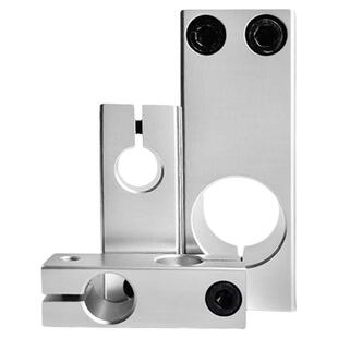 光轴十字固定夹同径异径平行垂直支架双孔连接锁紧交叉铝制支撑座