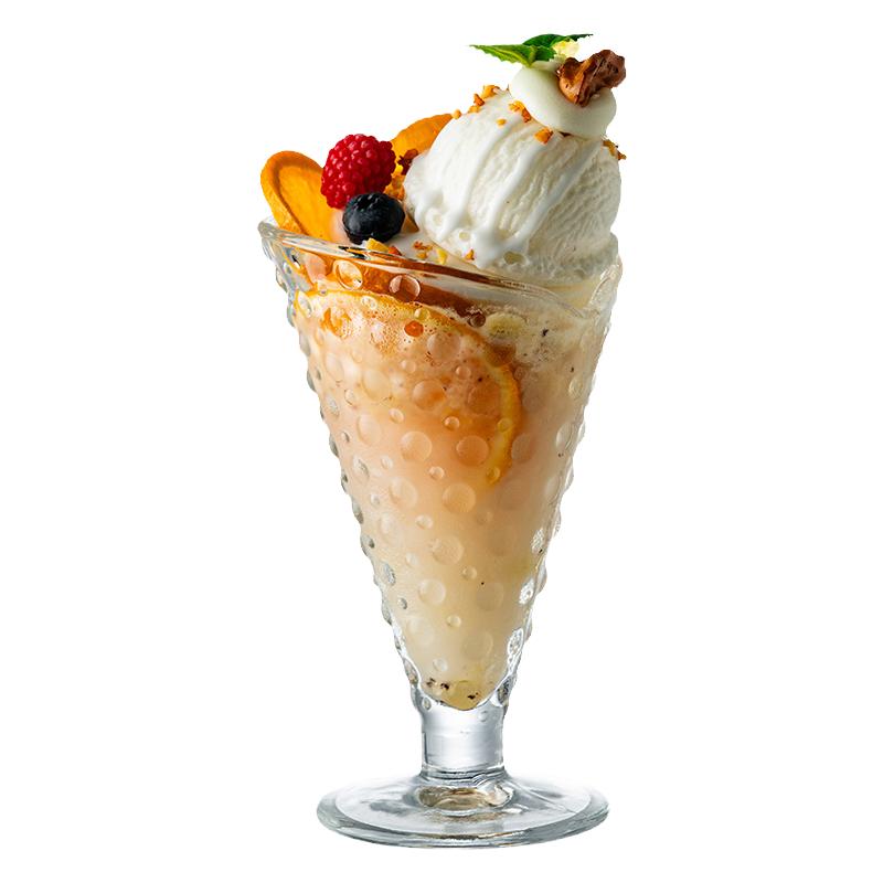 冰淇淋杯水果汁杯玻璃奶茶杯甜品杯餐厅冰激凌碗奶昔冷饮雪糕杯子