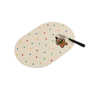 圣诞集会新年氛围感家用西餐垫防水防油免洗隔热儿童餐桌垫碗盘垫