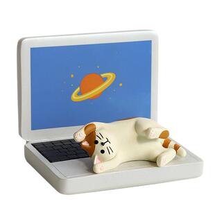 可爱日子 猫咪卡通手机支架可爱猫猫桌面摆件支撑架办公桌手机架