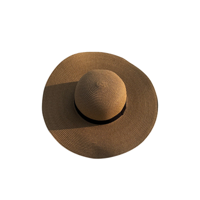 大檐草帽女春夏季海边沙滩度假遮阳防晒高颜值显脸小编织太阳帽子