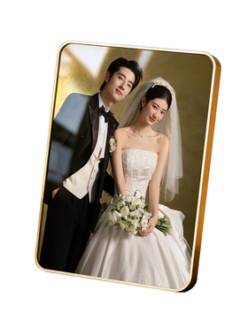 婚纱照定制水晶摆台结婚照相框
