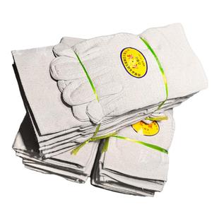 双层加厚帆布手套全衬24道线劳保耐磨机械工作电焊工防护用品厂家