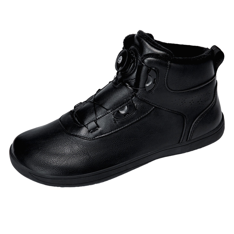 防水宽脚健步鞋男女冬季保暖加绒棉鞋老人拇指外翻防滑宽松运动鞋