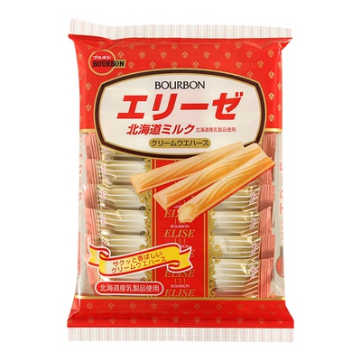 日本bourbon路梦奶油味饼干