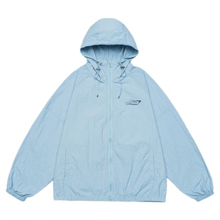 GOGOSOON防晒衣男UPF50+新款夏季红色外套户外山系轻薄连帽登山Q