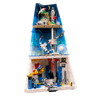 蓝箭造办 拼奇积木 朱雀三号宇宙阶梯火箭梦工厂航天积木益智模型