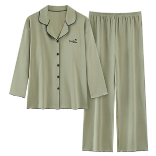 本棉客A类纯棉睡衣女士翻领长袖开衫2026新品高级感家居服可外穿