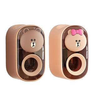 全自动懒人挤牙膏壁挂式挤压神器2026新款家用免打孔牙膏置物架子