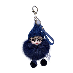 网红睡眠娃娃挂件汽车钥匙扣毛绒包包公仔可爱芭比ins时尚少女心