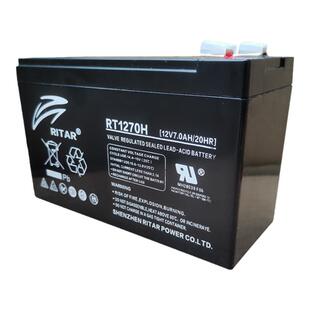 RT1270H瑞达RITAR蓄电池12V7AH通力迅电梯达停电平层应急电源电瓶