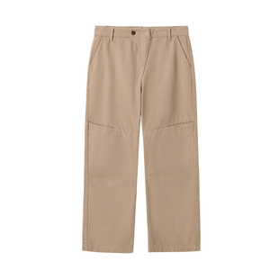 韦恩泽维尔大码纯棉加绒休闲裤男宽松加肥加大日系工装直筒裤8909