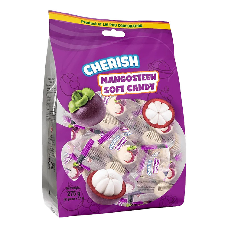 越南CHERISH水果软糖山竹糖芒果榴莲味特产零食QQ糖喜糖休闲糖果