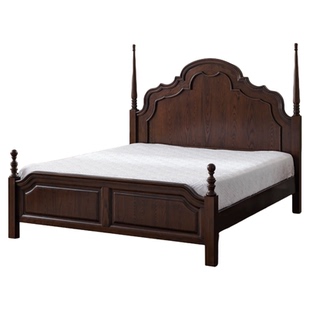 安娜床实木大床主卧法式实木床1米8白蜡木双人床180x200美式1.5