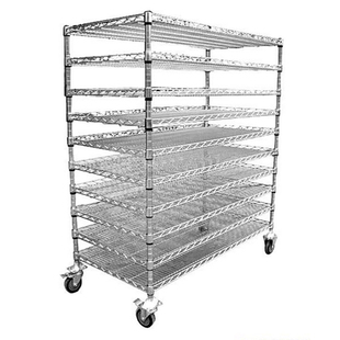 镀铬仓储储物货架展示架库房置物架自由组合可拆卸多层带轮多功能