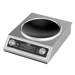 正品半球5000W凹面电磁炉家用大功率商用双旋钮防水省电炒菜火锅