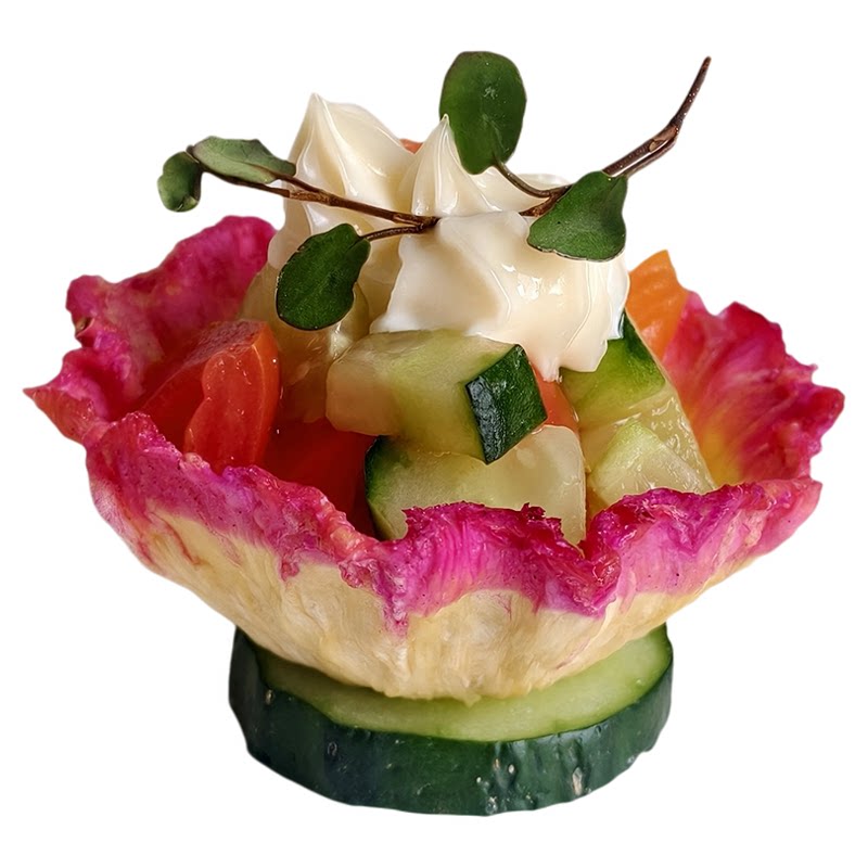 格桑花碗形菠萝干烘焙装饰干片