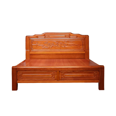 现代明清古典实木黄金花梨木全实木床1.8米1.5m榫卯结构中式婚床