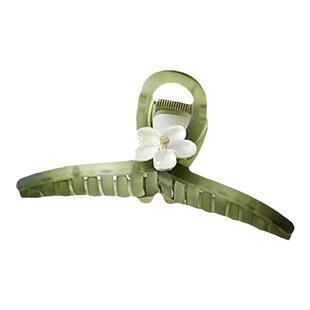 高颜值13cm大号抓夹磨砂花朵后脑勺优雅气质夹子头饰发夹网红同款