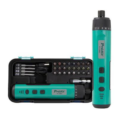 宝工PT-1366U电动螺丝刀锂电充电式家用小型电动钻起子螺丝刀批头