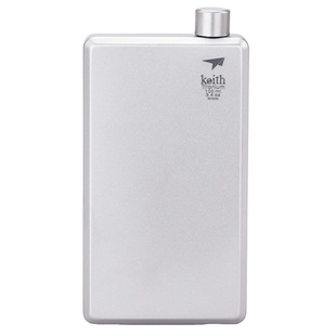 keith铠斯钛酒壶轻质钛壶酒壶户外便携式纯钛随身小酒壶